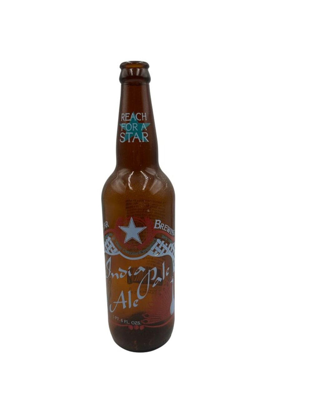 Star Brewing Co. IPA Empty Bottle India Pale Ale Golden Highlights Decorative